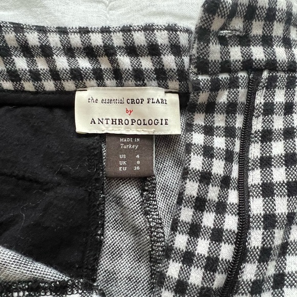 Anthropologie Crop Flare Gingham - Picture 3 of 3